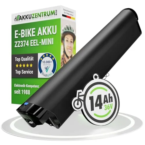 Maratron Semi-Intube Akku ZZ374 - 36V 14Ah für Zündapp Z810 & Telefunken Aufsteiger - E-Bike-Akku mit 14Ah Kapazität, spritzwassergeschützt und staubdicht. Hohe Lebensdauer durch intelligentes Zellbalancing und Sicherheitsmechanismen. Kompatibel mit Originalnetzteil.