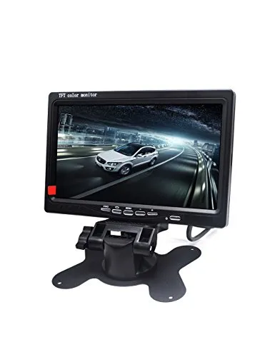 Pardarsey 17,8 cm (7 Zoll) LED-Hintergrundbeleuchtung, TFT-LCD-Monitor für Auto-Rückfahrkameras, Auto-DVD, Serveillance-Kamera, STB, Satellitenempfänger und andere Video-Geräte