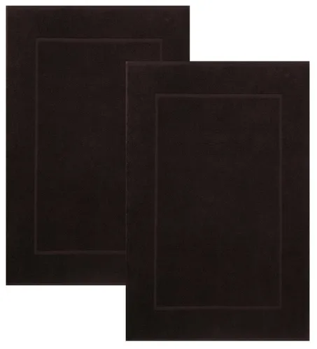 Betz Badematte 2 Stück Premium Badvorleger 50x70 cm in braun von Betz
