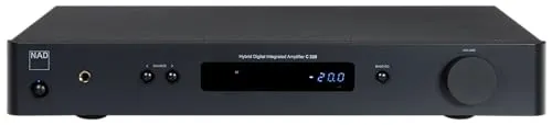 NAD Hybrid Digital Vollverstärker C328 Graphite - 50 W x 2 Leistung, Bluetooth-Unterstützung und vielseitige Anschlussmöglichkeiten für audiophile Klangerlebnisse