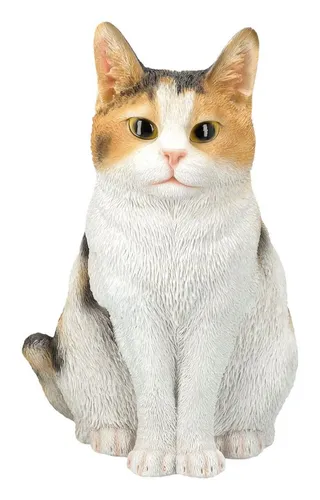 Figuren Shop GmbH Tierfigur Gartenfigur Katze - Mehrfarbiger Kater - Dekofiguren: Einzigartige, mehrfarbige Katzenfigur aus langlebigem Polyresin, ideal als Geschenk und Blickfang für Ihren Garten.
