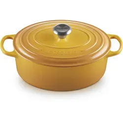 Le Creuset Signature Gusseisen-Bräter Ø 29 cm - Ovaler Gusseisen-Bräter für alle Herdarten, inklusive Induktion. Ideal zum Garen und Servieren dank gleichmäßiger Wärmeverteilung und -speicherung.