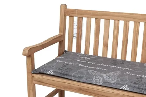 Kettler Polen KETTtex 2385 Auflage Gartenbank Bali 120x50x6 cm grau Schmetterlinge (ohne Bank)