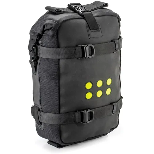 Kriega OS-6 - Wasserdichte Tanktasche in Schwarz, 100% wasserdicht mit praktischem Roll-Top-Verschluss für Abenteuerfahrten