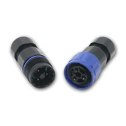 world-trading-net - Steckverbinder-Paar, 3-polig, IP68, wasserdicht, Kabelquerschnitt max. 4,0mm²
