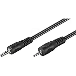 AVK 313-0200 - Audio Kabel, 2,5 mm Stereo Klinkenstecker auf 3,5 mm, 2 m