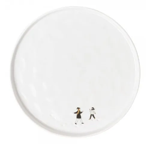Räder Geschirr Design Teller Schneetag Schneeballschlacht (22cm)
