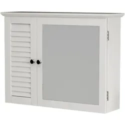 Produktbild Badezimmerschrank mit Spiegel, Weiß, 65x49x15 cm