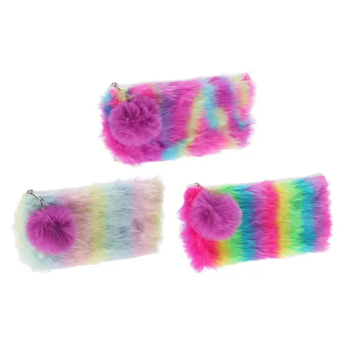 Federmäppchen Regenbogenplüsch, 20,5cm (53982011)