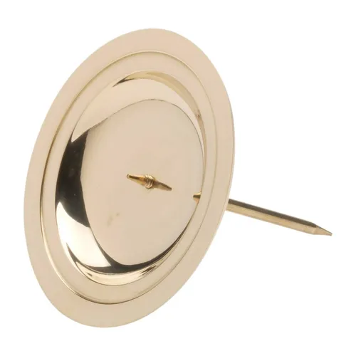 Kranzteller Advent Ø 7cm Messing Gold Poliert Untersetzer Kerzenhalter Teller