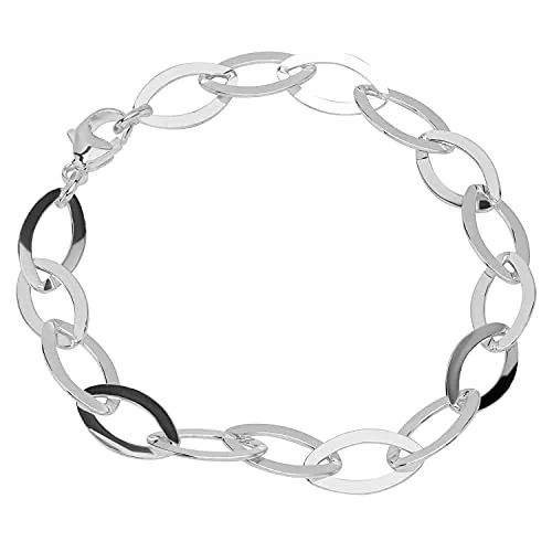 NKlaus Armband 925 Sterling Silber 19cm Langankerkette Damen designer Armbandkette Neu 12352