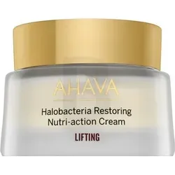 AHAVA Halobacteria Restoring Nutri-Action Cream 100ml - Gesichtspflege mit kraftvollen Mineralien aus dem Toten Meer. Diese luxuriöse Creme bietet intensive Feuchtigkeit und stärkt die Hautbarriere für ein jugendlich erfrischtes Hautbild.