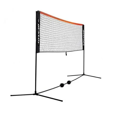 Dunlop Badminton/Tennis/Federball Netz 3m mit Tragetasche in grün von Dunlop