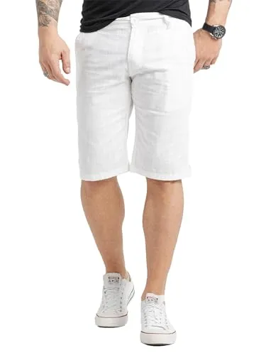 Rock Creek Herren Leinenshorts RC-2370 - Herren-Shorts aus hochwertigem Leinen, perfekt für Sommeraktivitäten. Bieten optimalen Komfort und Bewegungsfreiheit für einen stilvollen Look.
