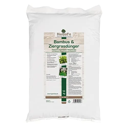 HaGaFe Bambusdünger & Ziergrasdünger Spezialdünger Dünger mit Silizium Magnesium Stickstoff (10 kg (1 x 10 kg))