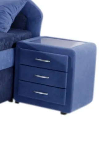 Nachtkommode MAINTAL, hellblau in blau von Maintal