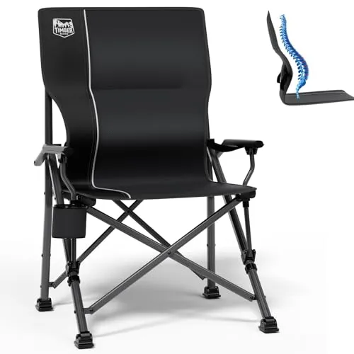 TIMBER RIDGE Campingstuhl faltbar mit Getränkehalter