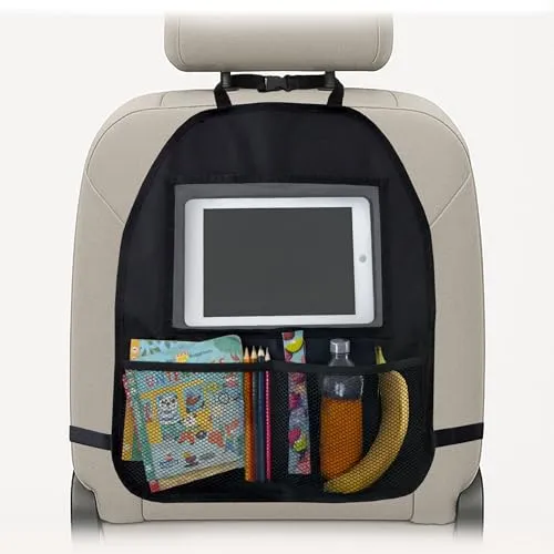 Zamboo Auto Organizer Kinder Rücksitz mit Tabletfach (bis 11