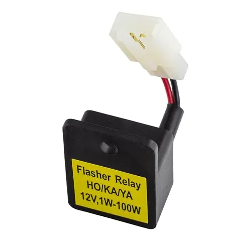 Blinkrelais 12V, (0,1-130 Watt), lastunabhängig, 3er Stecker weiblich 2 Pins