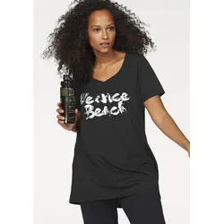 Longshirt VENICE BEACH, Damen, schwarz, Gr. 52/54 von Venice Beach