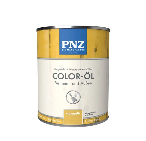 PNZ - Die Manufaktur Holzöl Color-Öl, farbenfroh, Renovierung oder Neuanstrich, Innen und Außen