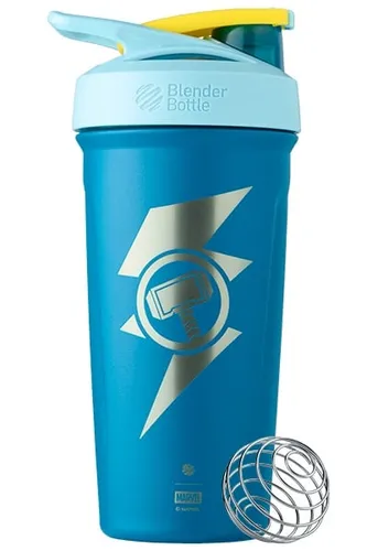 BlenderBottle Trinkflasche Strada Thermo Edelstahl Thor 710ml blau