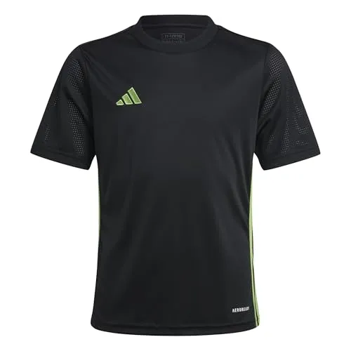 adidas Unisex Kids TABELA 23 Jersey Youth, Black/semi Lucid Lime, 13-14 Years