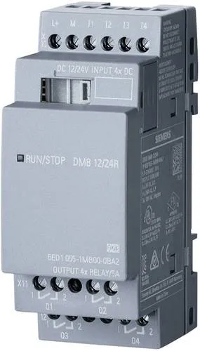 Siemens STLOGO 6ED1055-1MB00-0BA2 - SPS-Erweiterungsmodul 24 V DC, ideal für die Erweiterung Ihrer LOGO! Steuerung
