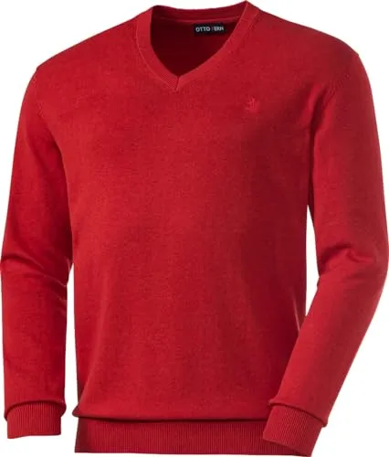 Otto Kern V-Ausschnitt-Pullover – Der perfekte Ganzjahrespullover - Strickpullover aus reiner Baumwolle, hautfreundlich & atmungsaktiv. Bequeme Regular-Fit-Passform, ideal für Büro und Freizeit.