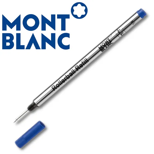 MontBlanc Rollerball Tintenschreiber Refill mine F Royal Blue Blau