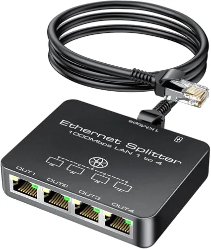 KiwiBird LAN Splitter 1 auf 4