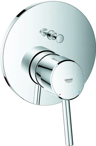 Grohe Concetto Fertigmontageset 24054001 - Unterputz-Wannen-Einhebelmischer mit SilkMove Keramikkartusche für präzise Wasserregulierung und eleganter StarLight Oberfläche für langanhaltenden Glanz.
