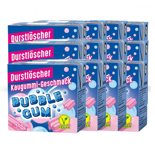 Durstlöscher Bubble Gum super erfrischende Kombination 500ml 12er Pack