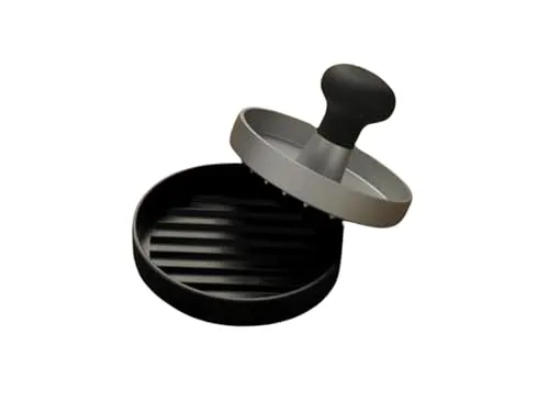 RÖSLE Burgerpresse - Fleischhämmer & Fleischklopfer: Hochwertige Presse zum einfachen Formen von Burgerpatties, spülmaschinengeeignet und mit Antihaftbeschichtung für müheloses Handling.