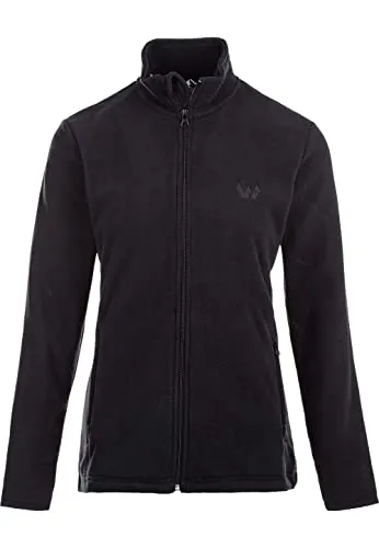 Whistler Damen Fleecejacke Cocoon 1001 Black 38 - Outdoor Freizeitjacke für Damen, aus schnelltrocknendem Polyester, mit hohem Kragen und praktischen Reißverschlusstaschen für optimalen Komfort und Wärme.