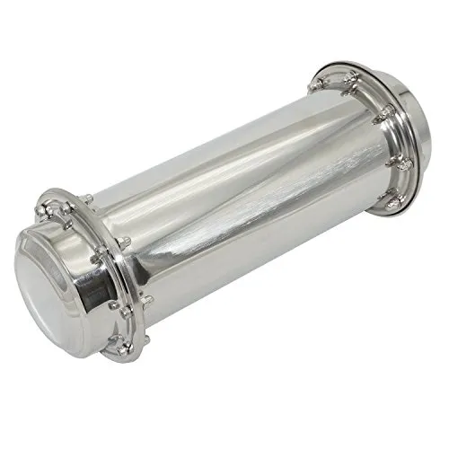 Moumou wasserdichte Zeitkapsel aus Edelstahl, korrosionsbeständig, langlebig,verschließbar, Behälter für die Zukunft 13.4 Inch