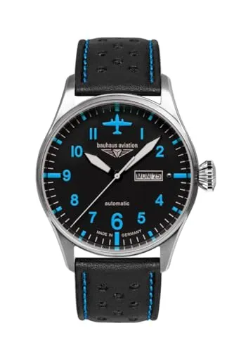 Bauhaus Automatikuhr Flight Control 2766-3 - Hochwertige Herrenuhr aus Deutschland mit Automatikwerk, Leuchtzeigern und elegantem Design. Wasserdicht bis 5 bar – ideal für jede Gelegenheit.