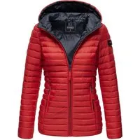 MARIKOO Damen Steppjacke B857 - Leichte Übergangsjacke mit Kapuze - Funktionsjacken: Hochwertige Steppjacke von Marikoo, ideal für den Frühling. Weiches Obermaterial, nicht abnehmbare Kapuze und praktische Reißverschlusstaschen.