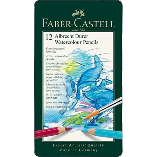 Faber-Castell Aquarellstift Albrecht Dürer Metallbox 12 Stk.