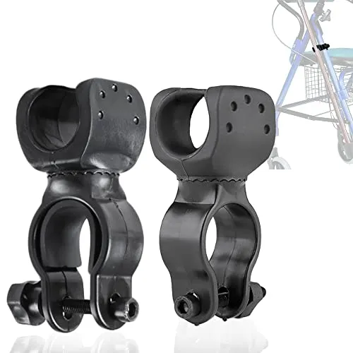 LODMOD Stockhalter für Drive Rollator, Walker, Rollstuhl – Universelles Zubehör für Krücken, Stockhalterung, 1 Zoll ID, 2 STK