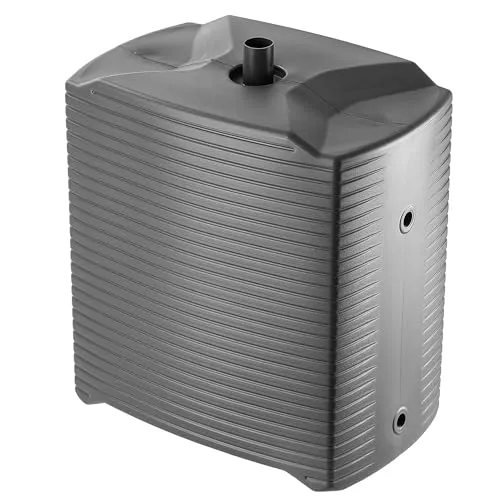 KADAX Regentonne, Modulregenwassertank für Garten, Wetterbeständiger Regenfass 126 Liter, Wassersammler, Regenbehälter aus Kunststoff, Wasserfass (Anthrazit)