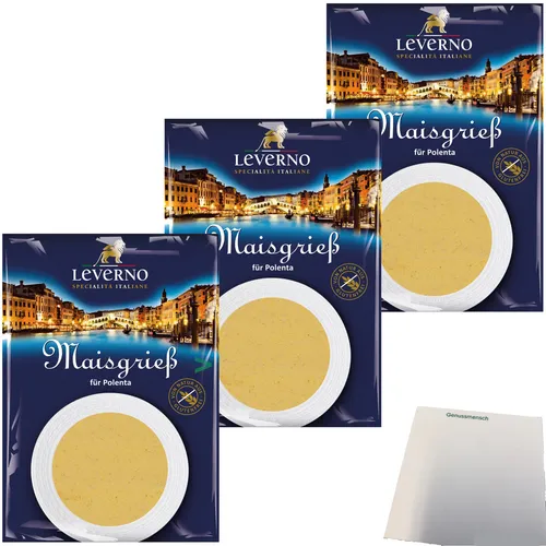 Leverno Maisgriess 3er Pack 3x1000g Packung usy Block