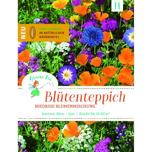 Grüne Fee - easySeed Blütenteppich Streuschachtel Blumenmischung niedrige Blumenmischung Samen - 19610