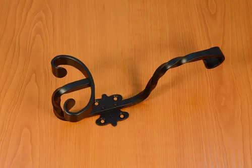 Schwarz Vintage Garderobenhaken Huthaken Kleiderhaken Wandhaken Doppelhaken AMIG