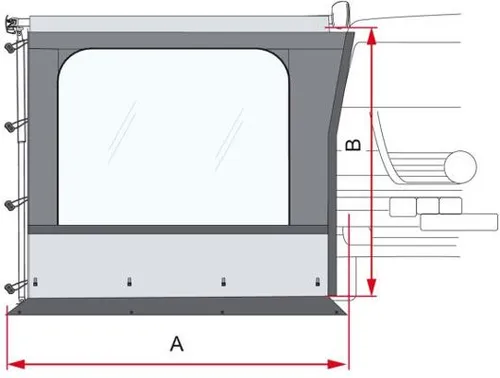 Fiamma Side W Pro Van F43 270 Seitenwand