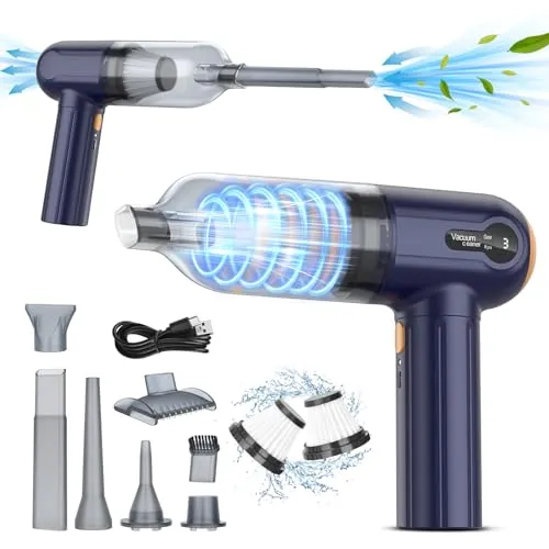 Leistungsstarker Handstaubsauger 15000 Pa – 4-in-1 Akku Staubsauger mit LED-Display