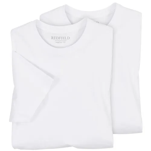 Redfield Doppelpack T-Shirts Übergröße weiß Dave, Größe: 5XL - T-Shirts für Herren in Übergrößen, hautsympathische Baumwolle, schweißabsorbierend und optimale Passform bis 10XL für maximalen Tragekomfort.