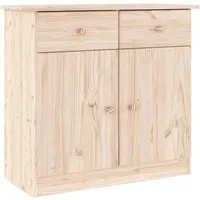 vidaXL Sideboard ALTA 77x35x73 cm aus Kiefernholz - Kommode aus massivem Kiefernholz, rustikales Design mit viel Stauraum und pflegeleichter Oberfläche – ideal für dein Wohnzimmer!