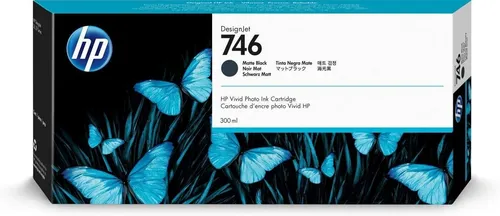 HP Tinte P2V83A 746 matt schwarz - Original 300ml Tinte für gestochen scharfe Ausdrucke, ideal für Grafik- und Architekturprofis