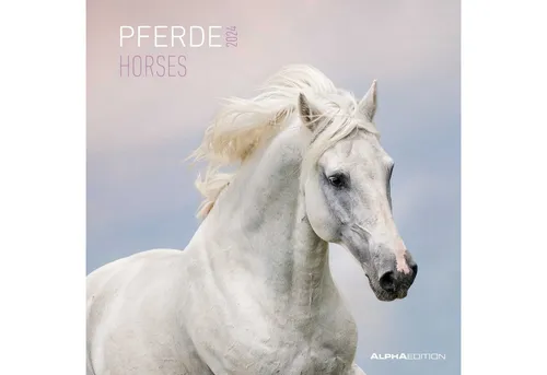 AlphaEdition 103536 Bildkalender Pferde - 30 x 60 cm